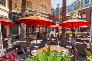 Gorgeous patio at San Diego's go-to steakhouse, Lou & Mickey’s 