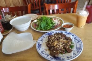 Vietnamese dishes from Pho Van in San Diego